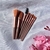 Kit 8 Mini Pinceis de Maquiagem - Cores Diversas