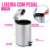 Kit Banheiro Inox – Lixeira 5L com Escova Sanitária Integrada - Canto Nobre