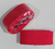 CINTO 34MM VERMELHO FIVELA NIQUELADA