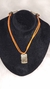 Gargantilha em corda na cor cenoura 37 - comprar online