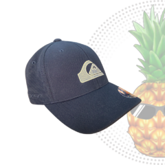 BONÉ QUIKSILVER TEXTURED HIGH LOGO 0340 COR:BLACK TAM:P