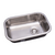 606 - PILETA SIMPLE LUJO CON SOPAPA AMERICANA 34X37X18 ACERO 304 - comprar online