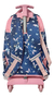 Mochila Carro Escolar Jardín Azul Rosa Unicornio Mariposas - tienda online
