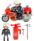 Power Planet Bomberos Moto Hacha Megáfono Fire Series Toyz - tienda online