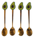 Cucharas Té Doradas Diseño Palta Frutilla Cucharita Toyz - Toyz company