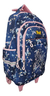 Imagen de Mochila Carro Unicornio Mariposas Rosa Azul Escolar Jardín