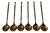 Cuchara Té Cucharita Dorada Postres Metálicas Toyz Kit X6