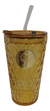 Vaso Térmico Glass Cup Vidrio Tapa Sorbete Relieve 500 Ml