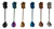 Imagen de Cucharas Set X10 Gato De La Suerte Cucharita Té Moda Toyz