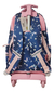Mochila Carro Unicornio Mariposas Rosa Azul Escolar Jardín - tienda online