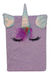 Cuaderno Escolar Infantil Unicornio Peluche Suave A5 Toyz - Toyz company