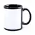 Caneca Preta com Faixa Branca Personalizada