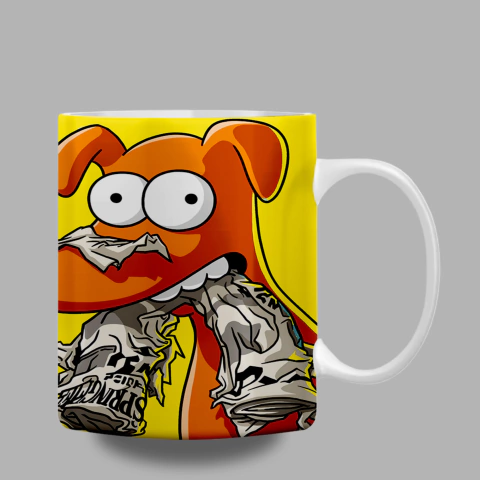 Caneca Personalizada - Simpsons - Ajudante de Papai Noel