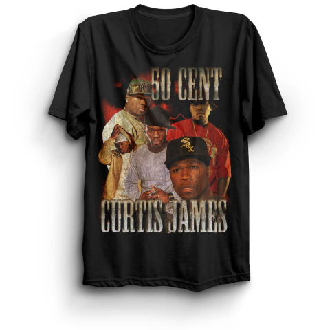 Camiseta Algodão - 50 Cent