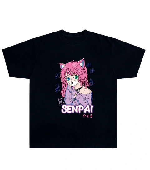 Camiseta Algodão - Senpai