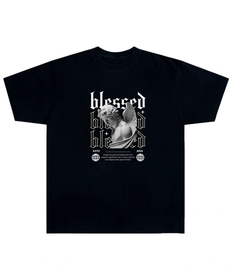 Camiseta Algodão - Blessed
