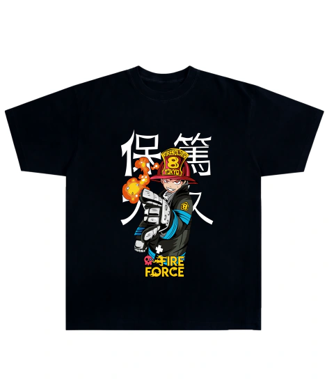 Camiseta Algodão - Fire Force
