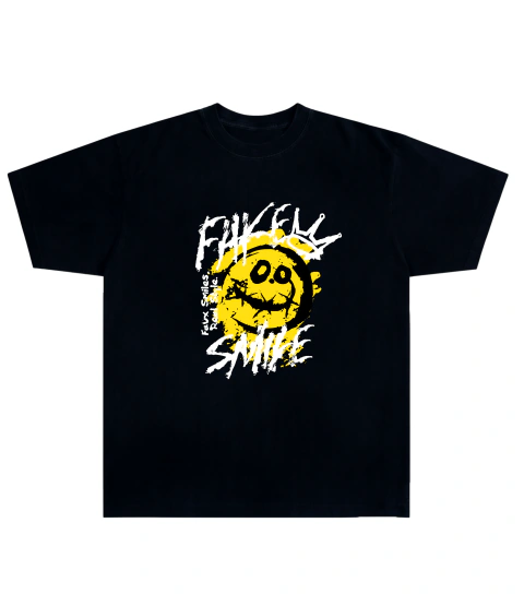 Camiseta Algodão - Fake Smile