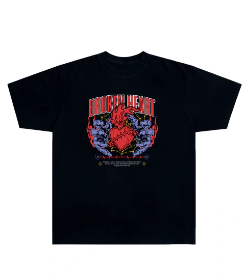 Camiseta Algodão - Broken Heart