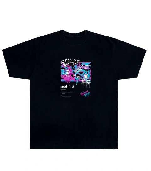 Camiseta Algodão - Graffite
