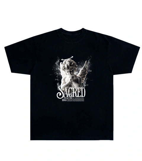 Camiseta Algodão - Angel, Sacred