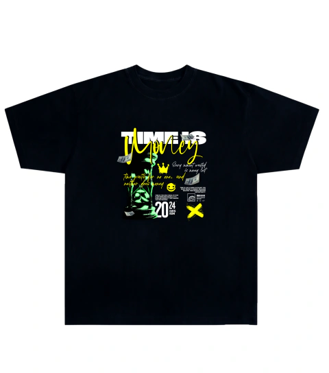 Camiseta Algodão - Time Is Money