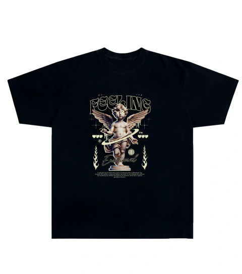 Camiseta Algodão - Angel, Feeling