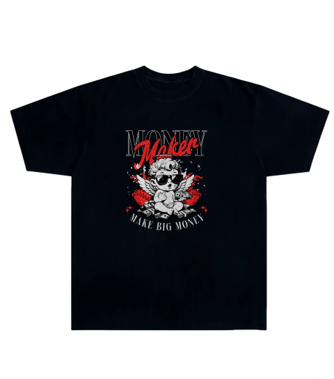 Camiseta Algodão - Angel, Money Maker