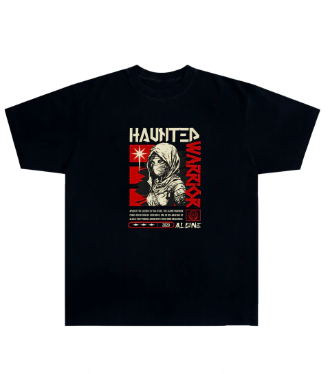 Camiseta Algodão - Haunted Warrior