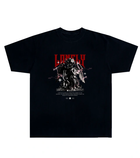 Camiseta Algodão - Angel, Lonely