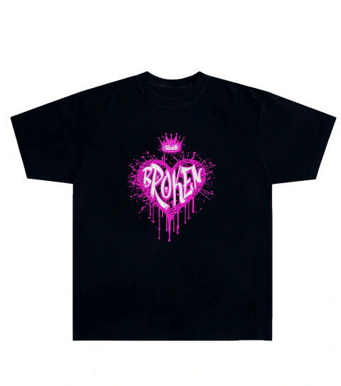 Camiseta Algodão - Broken