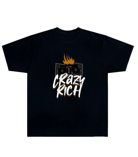 Camiseta Algodão - Crazy Rich