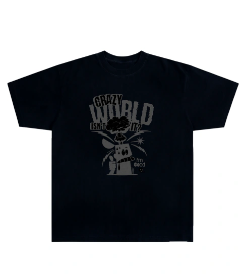 Camiseta Algodão - Crazy World