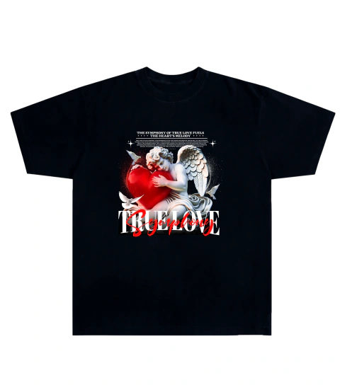 Camiseta Algodão - Angel, True Love