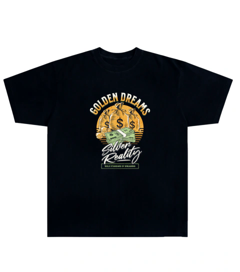 Camiseta Algodão - Golden Dreams