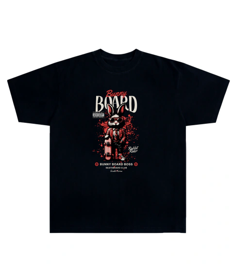 Camiseta Algodão - Bunny Board