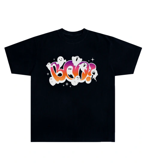 Camiseta Algodão - Boo!