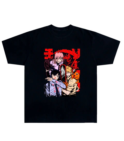 Camiseta Algodão - Chainsaw Men