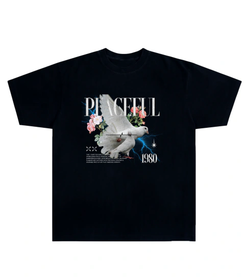 Camiseta Algodão - Peaceful