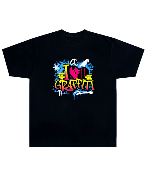 Camiseta Algodão - I love Graffite