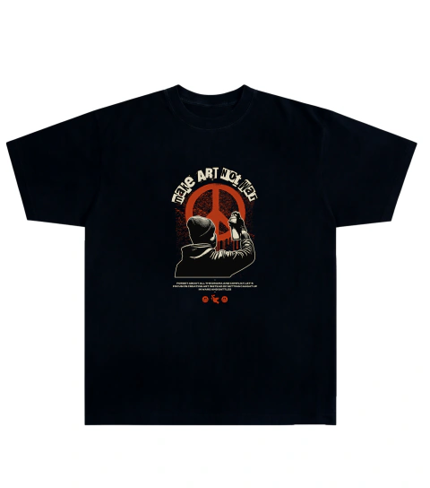 Camiseta Algodão - Make Art Not War