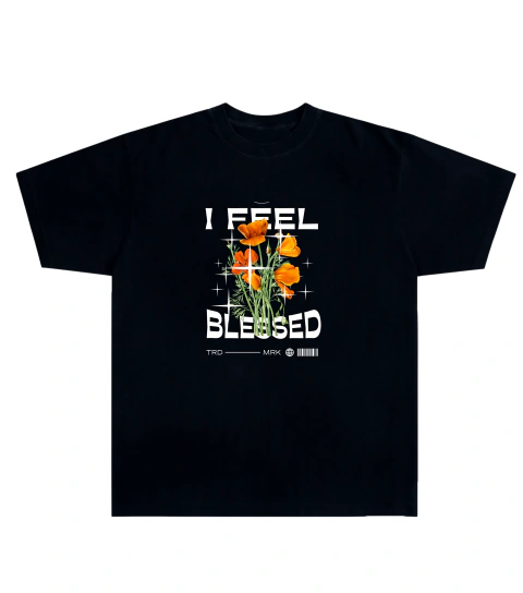 Camiseta Algodão - I Feel Blessed