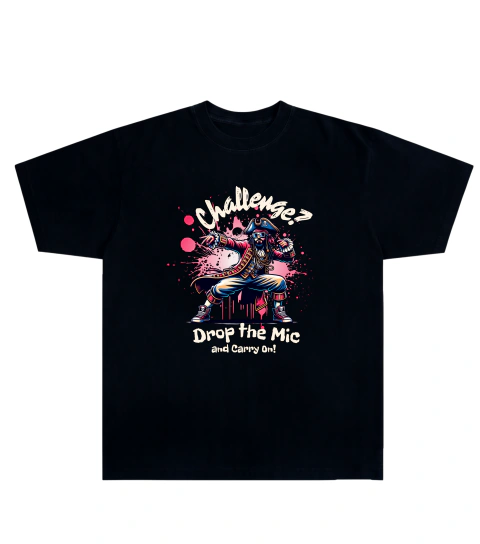 Camiseta Algodão - Drop The Mic