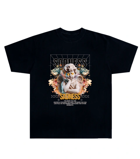 Camiseta Algodão - Angel, Sadness