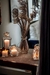 Feixe de Galhos com Flores Secas Marrom Escuro | Decoração Natural e Rústica