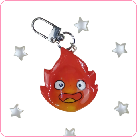Worry Stone Calcifer - Pedra da Calma Studio Ghibli