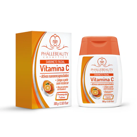 Sabonete Facial Vitamina C - Phallebeauty