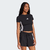 Camiseta Adidas Baby Look Essentials Três Listras Slim Feminina