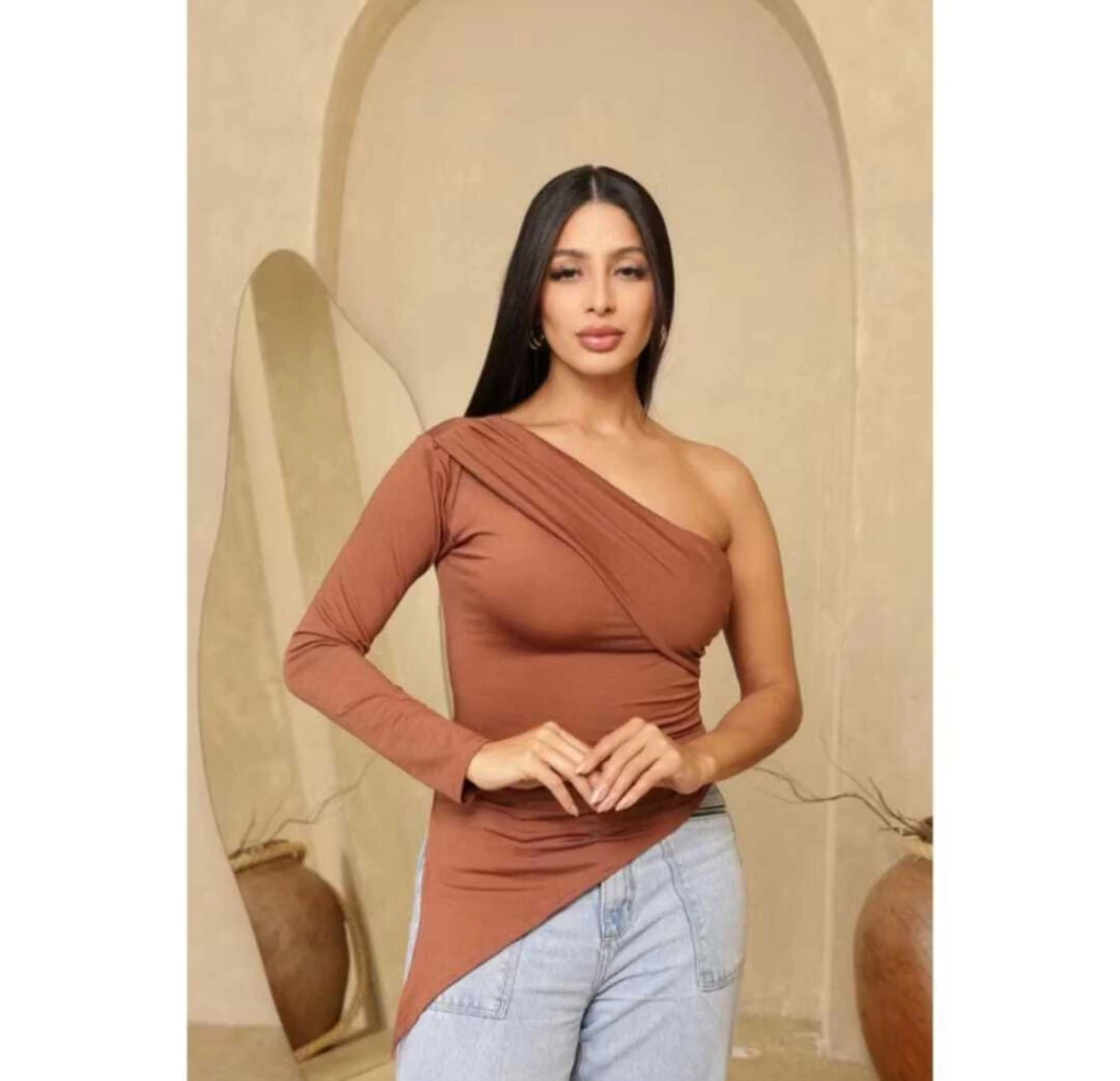 Blusa Vitória Slim - Chocolate