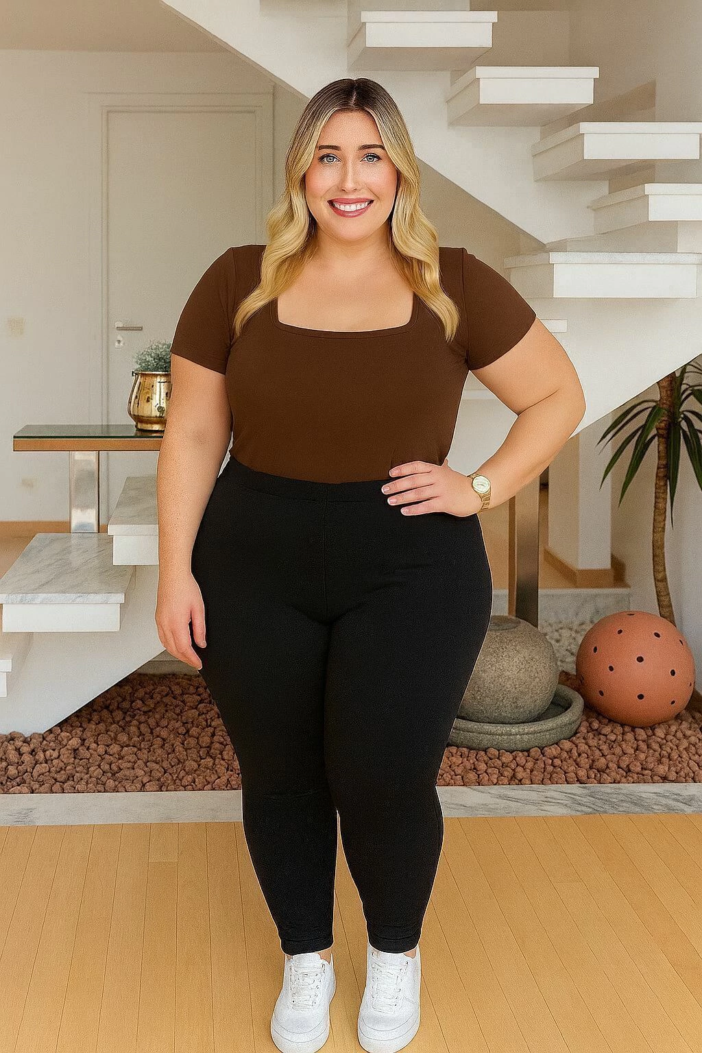 Blusa Iza - Marrom Café